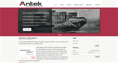 Desktop Screenshot of anteklogistics.com